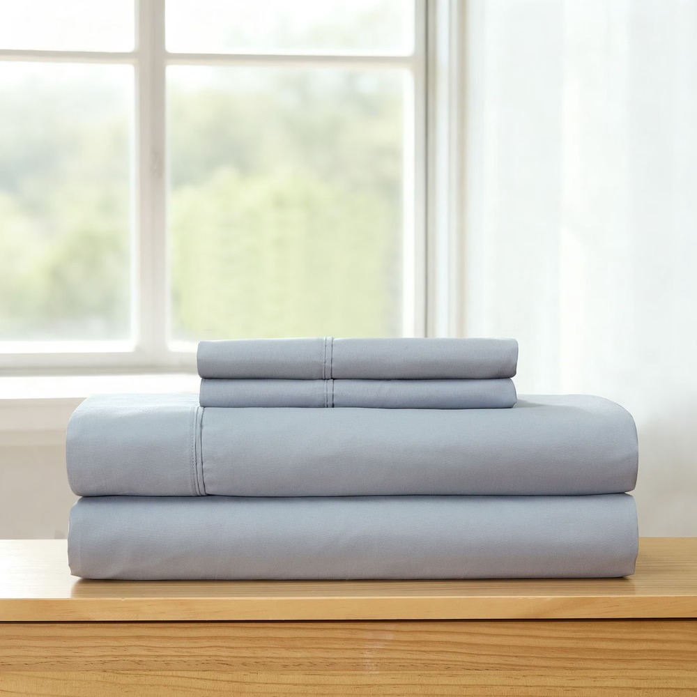Member's Mark 6 Piece Soft Washed Sheet Set King Gray Microfiber